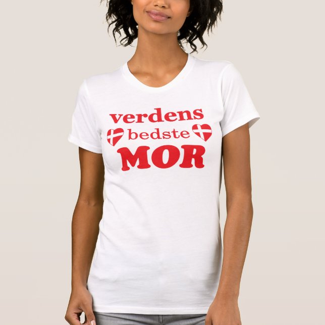 T-SHIRT ANSR DE VERDENS BEDSTE - BANDEIRAS DINAMARQUESAS (Frente)