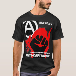 t-shirt anti-autoritário do mayday do