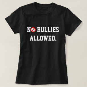 T-shirt Anti bullying! Não são permitidos valentões