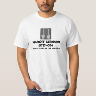 T-shirt Anti cadeia de Bernard Madoff