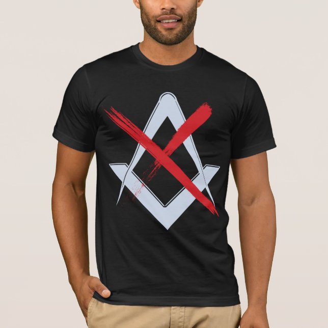 T-shirt Anti mason/No Masons (Frente)