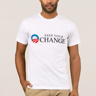 T-shirt Anti-Obama - mantenha seu preto da mudança