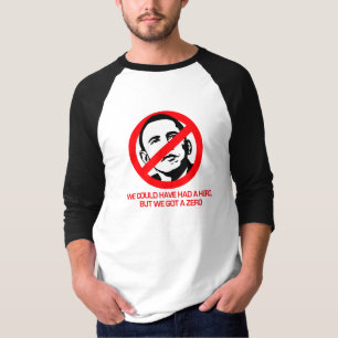 T-shirt Anti-Obama - nós obtivemos um zero