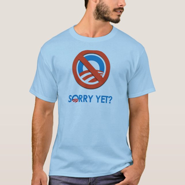 T-shirt Anti-Obama - pesaroso ainda (Frente)