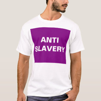 T-Shirt Anti-Slavery Purple