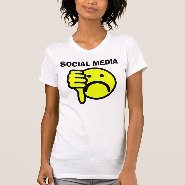 T-shirt anti-sociais dos meios (eu deio) (Frente)