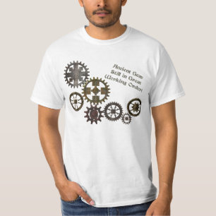 T-shirt antigo da engrenagem