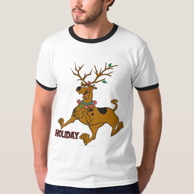 T-shirt Antiguadores de Natal Scooby-Doo (Frente)