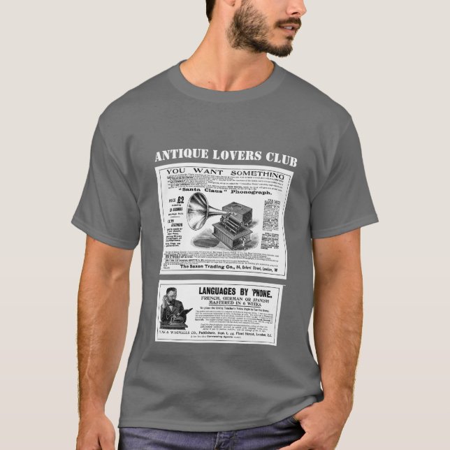 T-shirt Antiguidade Lovers Club (Frente)