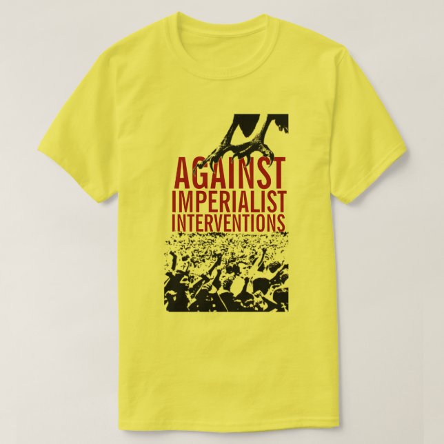 T-SHIRT ANTIIMPERIALISTA (Frente do Design)