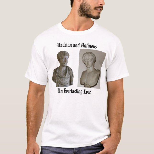 T-shirt Antinous, Hadrian, Hadrian e Antinous, uma (Frente)