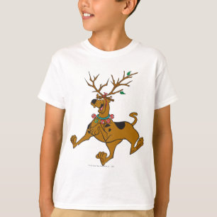 T-shirt Antlers do feriado do Natal de Scooby-Doo