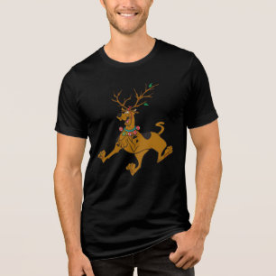 T-shirt Antlers do feriado do Natal de Scooby-Doo