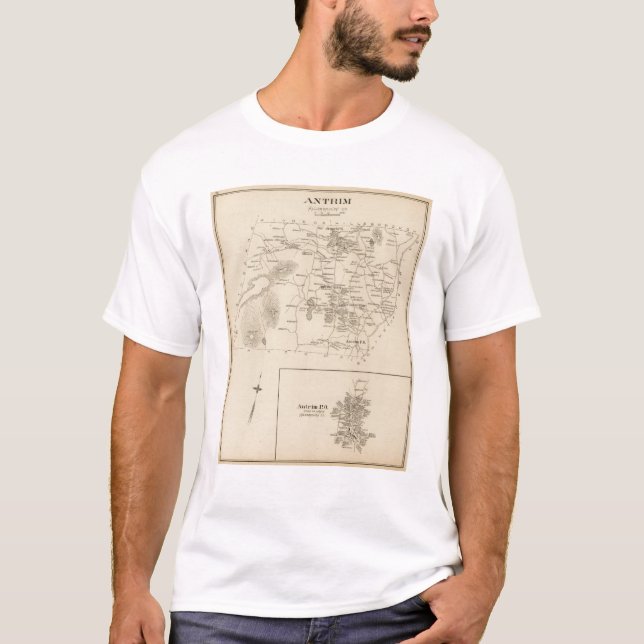 T-shirt Antrim, Hillsborough Co (Frente)