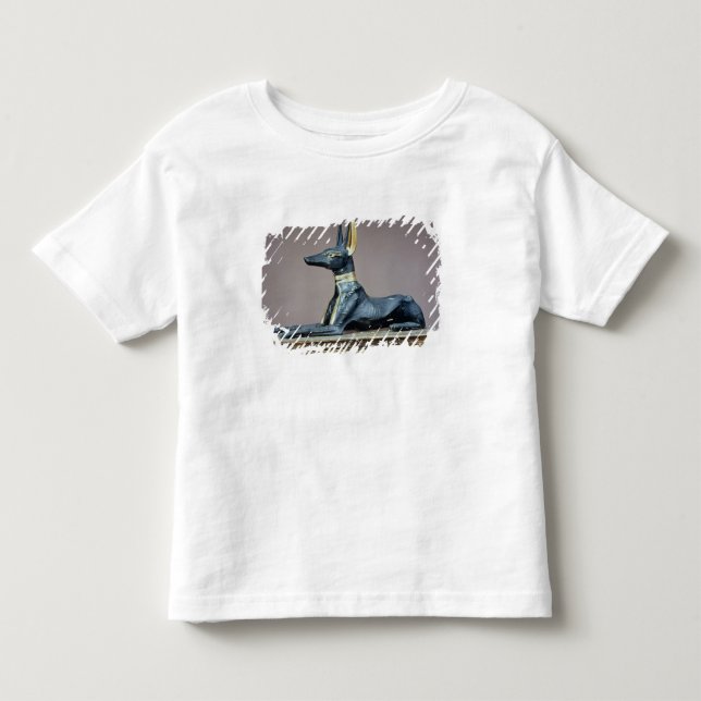 T-shirt Anubis, deus egípcio do morto de uma caixa (Frente)