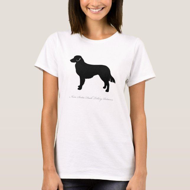 T-shirt anunciando do Retriever do pato de Nova (Frente)