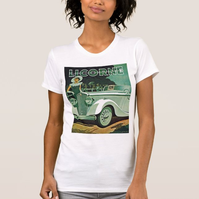 T-shirt Anúncio de Automóvel de Licença (Frente)