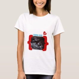 T-shirt Anúncio do Sonogram do ultra-som da surpresa