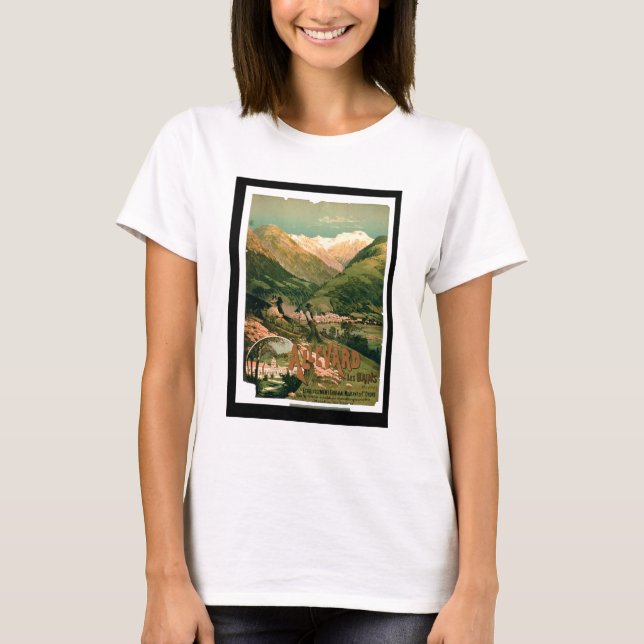 T-shirt Anúncio para "Allevard Les Bains", Isere (col (Frente)