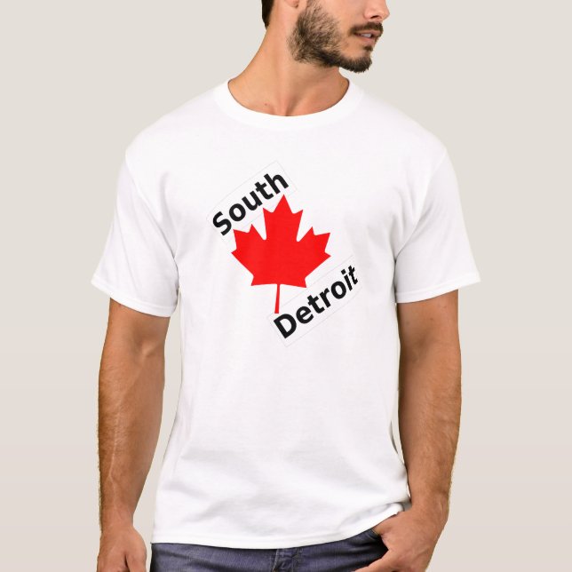 T-shirt Ao sul de Detroit está... (Frente)