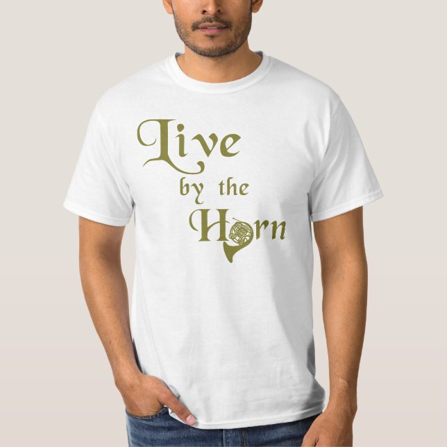 T-shirt Ao vivo pelo Corno (Frente)