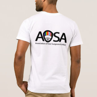 T-shirt AOSA (logo da frente e do verso)