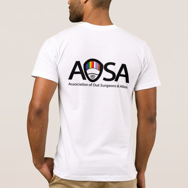 T-shirt AOSA (logo da frente e do verso) (Verso)