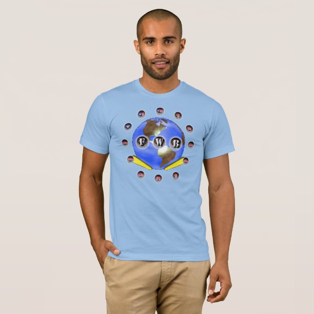 T-shirt Apenas as iniciais (Frente Completa)