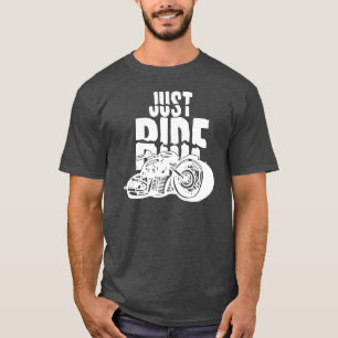 T-shirt Apenas design da motocicleta do passeio