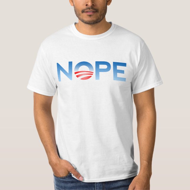 T-shirt Apenas diga nope. (Frente)