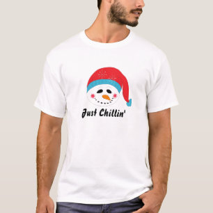 T-shirt Apenas Relaxando Boneco de Neve