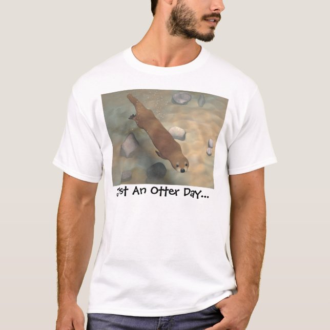 T-shirt Apenas um dia da lontra… (Frente)