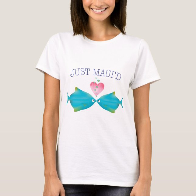 T-shirt ApenasMauidBlueFish, apenas Maui (Frente)