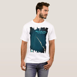 T-shirt Apesar de todas as probabilidades - às estrelas