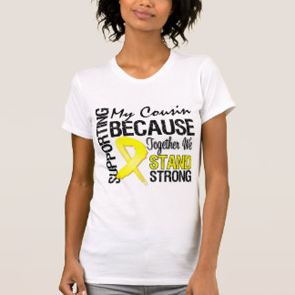 T-shirt Apoiando meu primo nós estamos fortes - forças