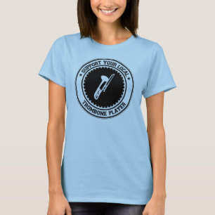 T-shirt Apoie seu jogador de Trombone local