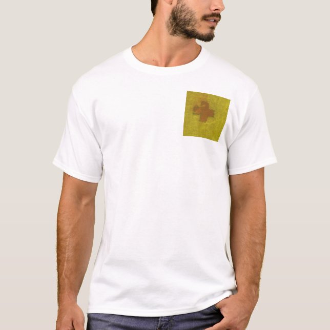 T-shirt Apoio branco do T (Frente)