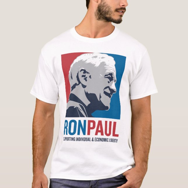 T-shirt Apoio de Ron Paul (Frente)