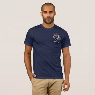 T-shirt Após o T americano do roupa do impacto