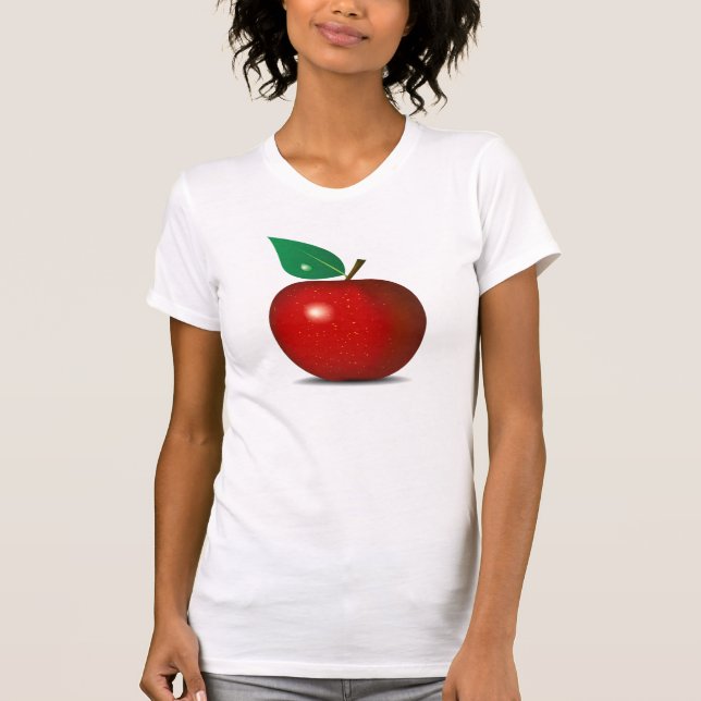 T-shirt Apple vermelho torrado (Frente)