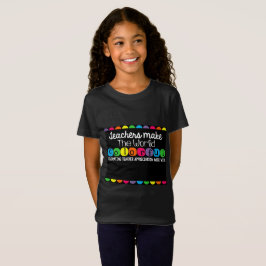 T-shirt Apreciação Personalizada do Professor
