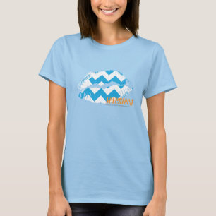 T-shirt Aqua do ziguezague
