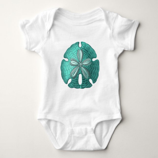 T-shirt Aqua Sand Dollar (Frente)