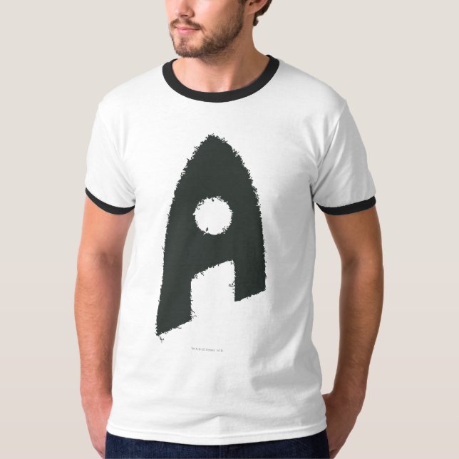 T-shirt Aquaman Grunge 'A' (Frente)