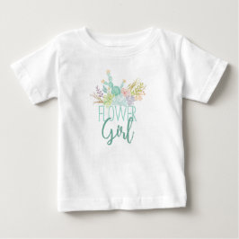 T-shirt Aquarela de Buquê Suculente | Rapariga Mais Alta
