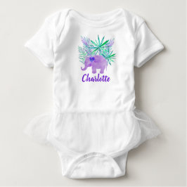 T-shirt Aquarela Elefante Selva Tropical Personalizável