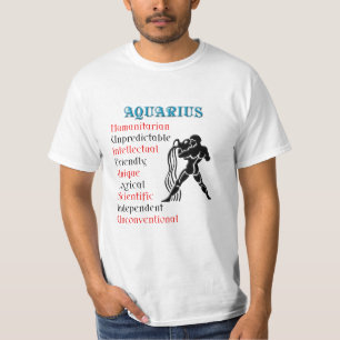 T-shirt Aquarius Zodiac - Sinal de Horoscópio