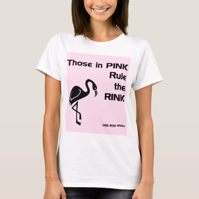 T-shirt Aqueles no rosa: NSOS de Derby do rolo (Frente)