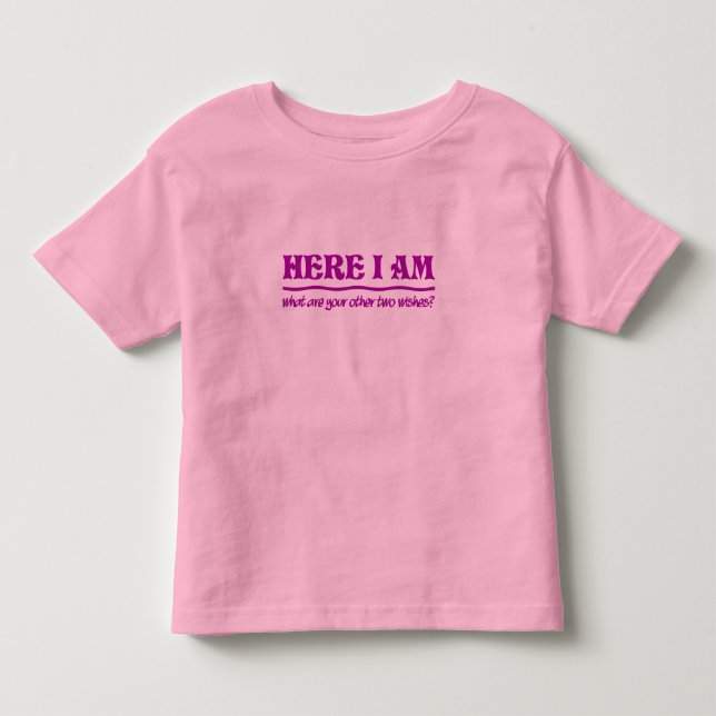 T-shirt Aqui estou eu - escolha estilo e cor (Frente)