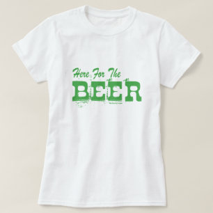 T-shirt Aqui para a Cerveja Verde